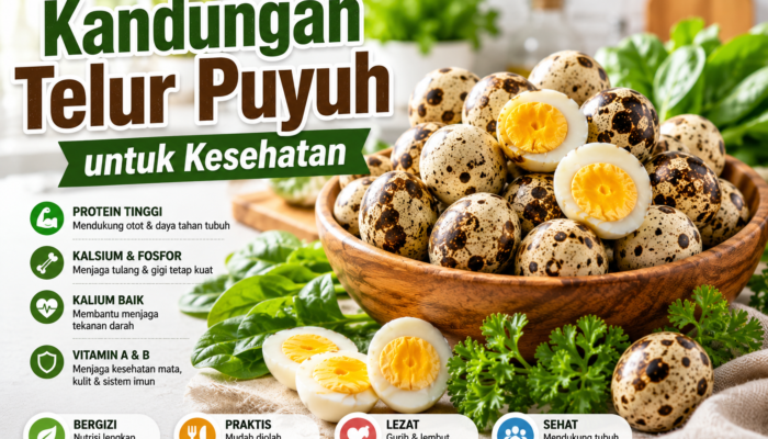 Kandungan Telur Puyuh dan Manfaatnya untuk Kesehatan Tubuh