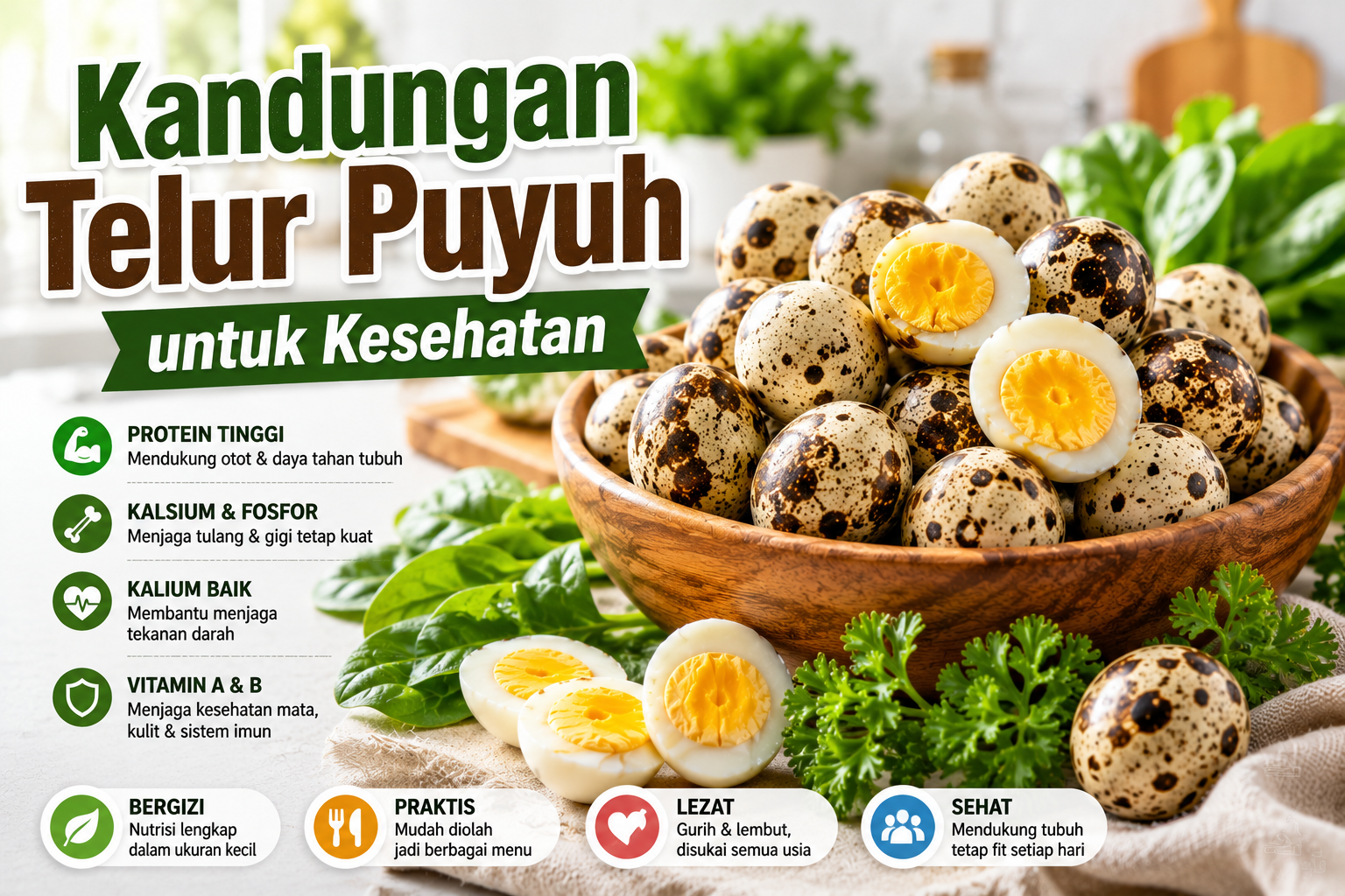 Kandungan Telur Puyuh dan Manfaatnya