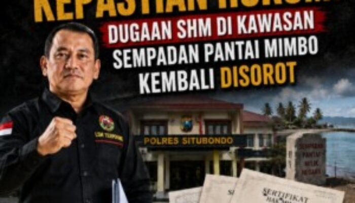 LSM Teropong Tagih Kepastian Hukum, Dugaan SHM di Kawasan Sempadan Pantai Mimbo Kembali Disorot